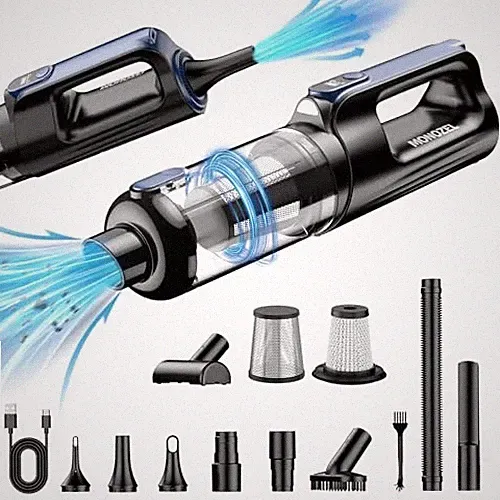 Car Vacuum Portable Cordless, 18000Pa 2 in 1 Vacuum Cleaner&Air Duster, 130W