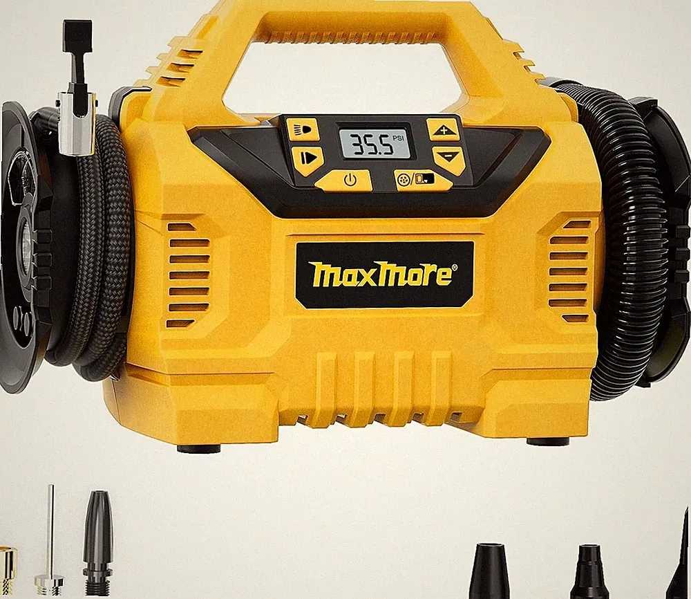 Portable Tire Inflator/deflator, Air Compressor, 3 Modes: Cordless, 20V Battery