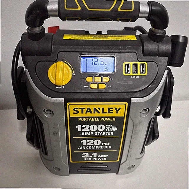 STANLEY J5C09D 1200Amp Jump Starter 120PSI Air Compressor No Powercord